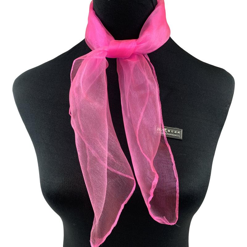 Chiffon Scarf, Square Colorful Dance Scarf, Lightweight Gauze, Stage Performances And Gymnastics Decorations