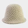 Women's Autumn and Winter Lamb Velvet Fisherman's Hat Korean Style Versatile Trendy Plush Warm Basin Hat Bucket Hat Show Small Face
