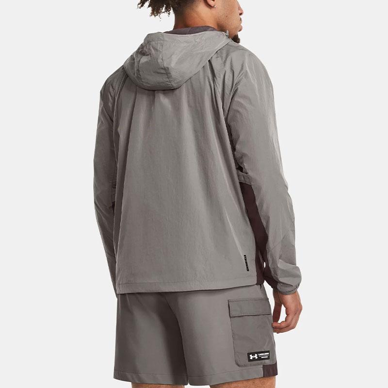 Under Armour RUSH Jackets Men's Taupe Hooded Moderate Other 1377181-294