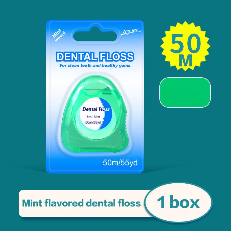 1 Pcs Box Mint Dental Floss Roll Cleaning Oral Tools Dental Floss Stick Adult Home Set Cleaning Interdental Brush