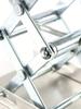 1pc Heavy duty adjustable stainless steel laboratory jack bracket - expandable lifting platform, height range of 1.8 inches to 6