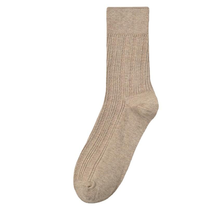 5 Pairs of Male Spring and Autumn High Grade Comfortable Cotton Sweat Absorbing Breathable Deodorizing Socks