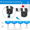 LS VISION 6K 12MP WiFi IP Camera Outdoor Three Lens Panoramic View PTZ IP Camera AI Tracking Security Protection CCTV Video Surveillance