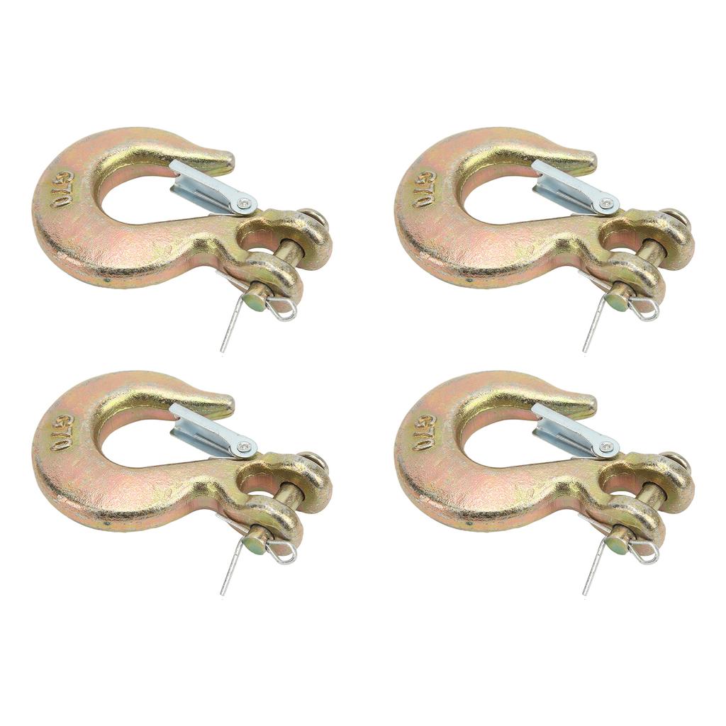 4 Pcs Clevis Slip Hook 1 4in 2750lbs Capacity Heavy Duty Forged Steel Grab Hook for Lifting