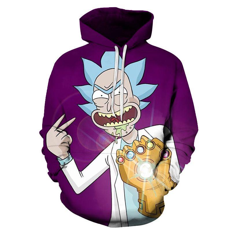 Hot And Rick Morty 3d Print Womenmen Pullover Hoodie Sweatshirt Jumper Tops
