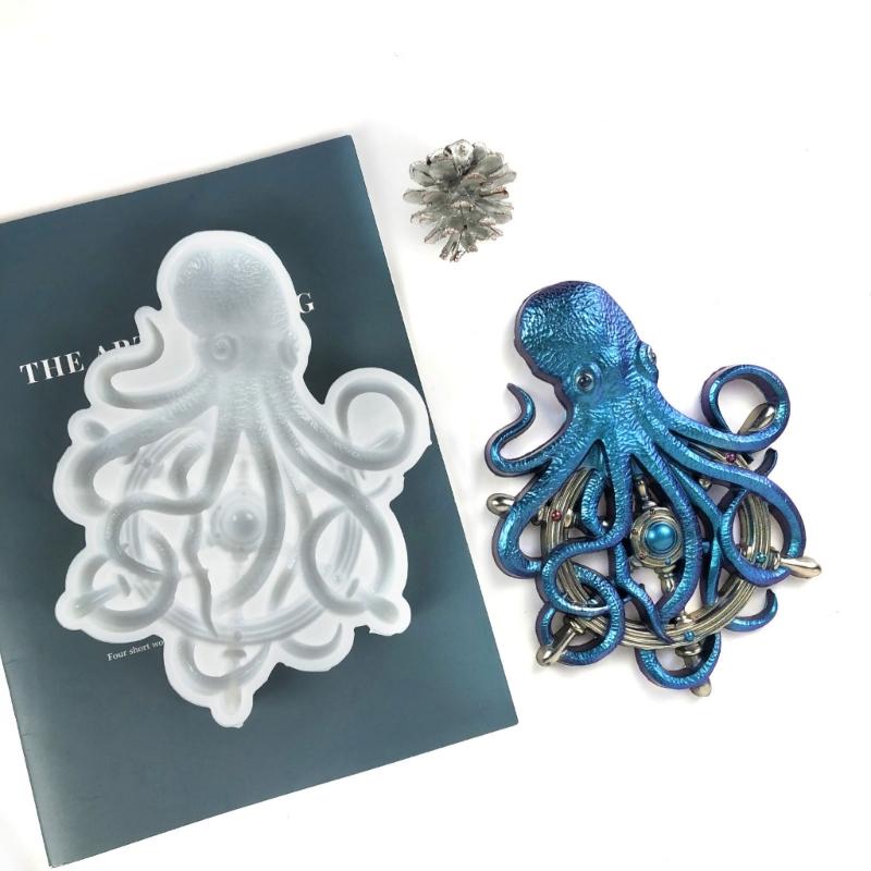 Quality Silicone Mold Soft Mould Creative Workshops Resin Moulds Easy To Clean and Store Creative Octopus Decorations