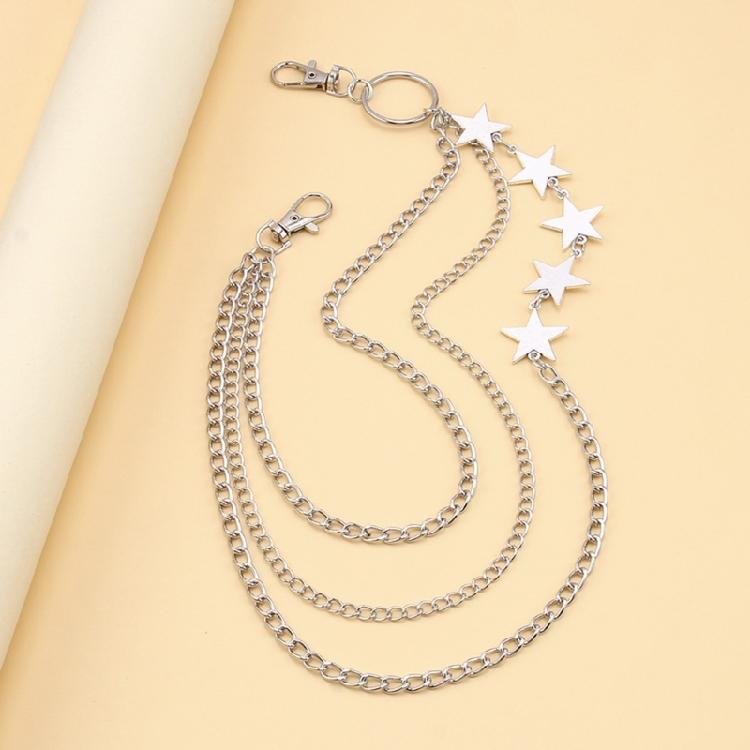 Female Pants Chain Star Pendant Waist Chain Party Waist Chain Lady Waist Jewelry