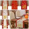 Wine Glass Chinese New Year Table Runner Fireworks Merry New Year Decorations  New Year Gift