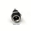 5Pcs DC Power Supply Jack Socket Female Panel Mount Connector 3A 12v 5.5mm 2.1mm Plug Adapter