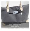 Versatile Large Capacity Casual Tote: Portable Single Shoulder Bag for Commuting or Short Trips