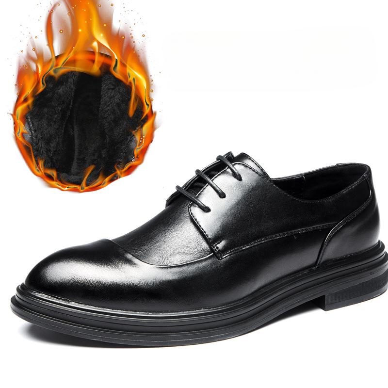 New Fashion Casual Men'S Shoes Low-Top Lace-Up Formal Business Leather Shoes One Shoe 3092-X