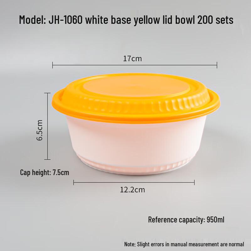 

Disposable Round Plastic Takeout Bowls with Lids