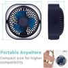 Portable Mini USB Battery Operated Table Fan 3 Speeds Quiet Powerful Desktop Fan for Home Office Car Outdoor Use