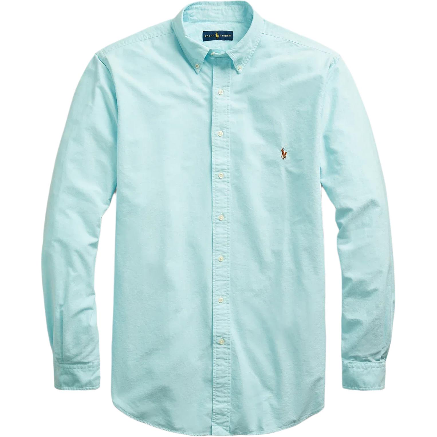

Polo Ralph Lauren Solid Logo Button-Down Collar Long Sleeve Shirt Men shirts Sky-Blue 710548535-003 M