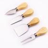 Wooden Handle Cheese Knives Set Cheese Knife Slicer Fork Scoop Cutter Useful Cooking Tools In Black Box