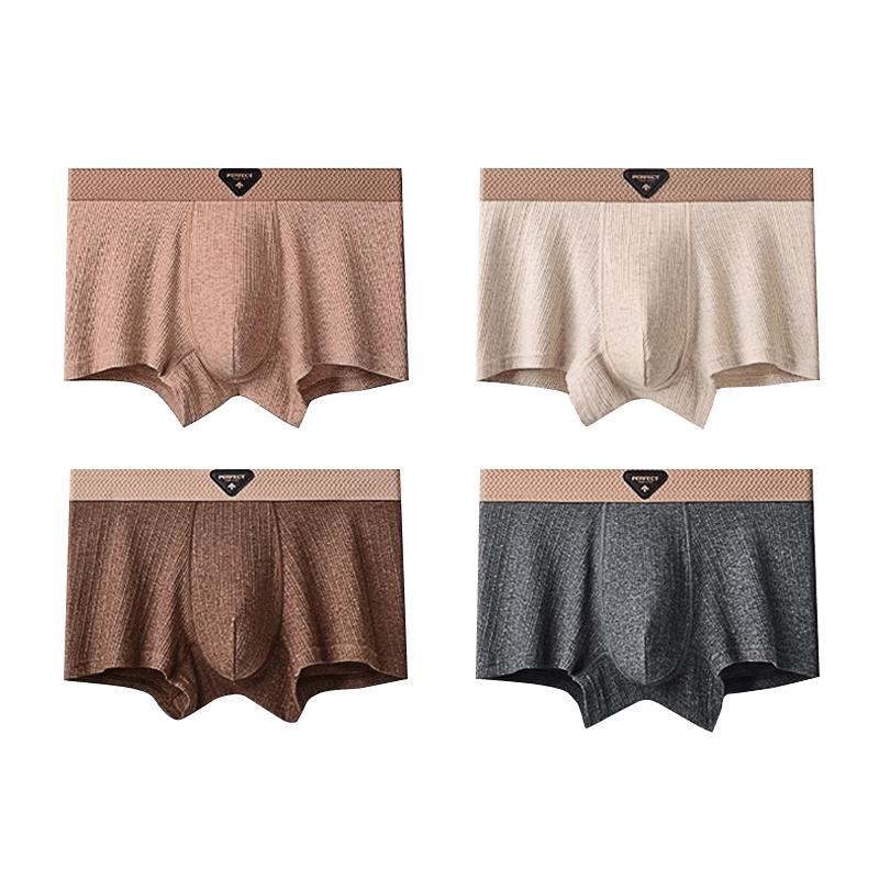 

MaoRen Мужские дышащие антибактериальные боксеры-брифы из чистого хлопка 2025 Новинка 3XL