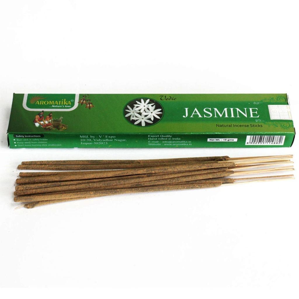 Jasmine Incense Sticks Vedic, 12 Sticks Aromatika