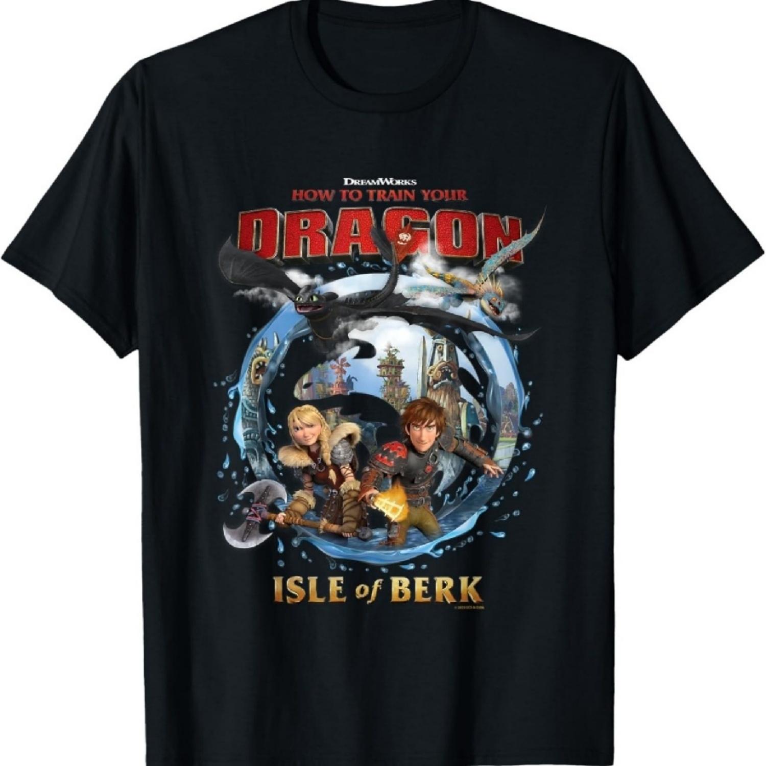 Универсальная футболка «Эпическая Вселенная: Остров Олухов, Портал Драконов, Открытие» XXXXXL разноцветный