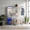 Dual Rod Folding Wing-shaped Clothes Rack: Floor-standing, Multi-functional, Movable, and Foldable