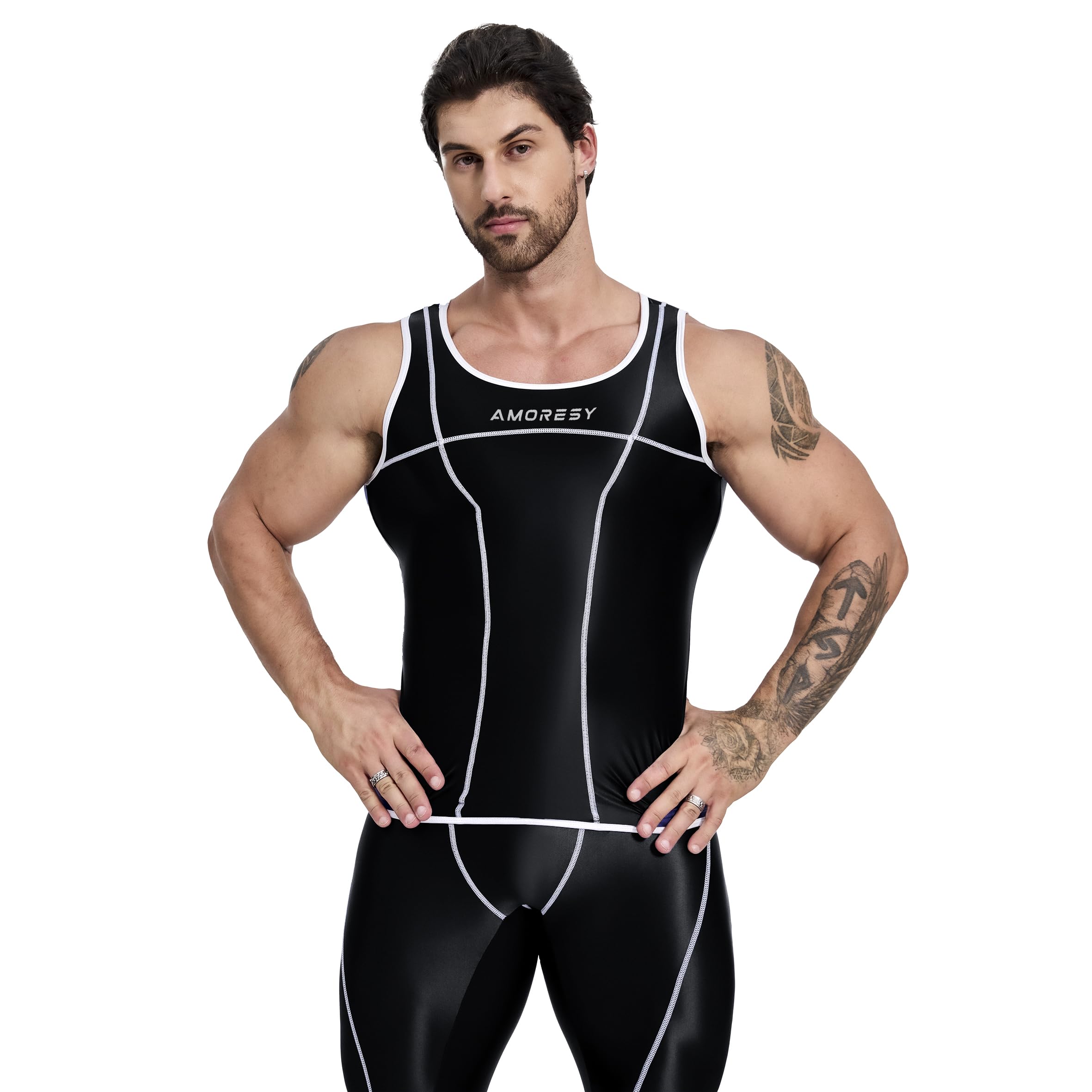 

Серия Уран Спандекс Тайтсы Спортивный Жилет для Бега с Препятствиями Брюки Черный [AMORESY] (XXL, (Куртка))