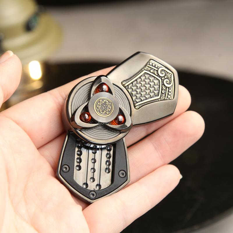 Xuanjia of the Tang Dynasty Fidget Spinner Metal Magnetic Mechanical Ratchet Slider Decompression Fingertip Gyro Toy Adults Gift