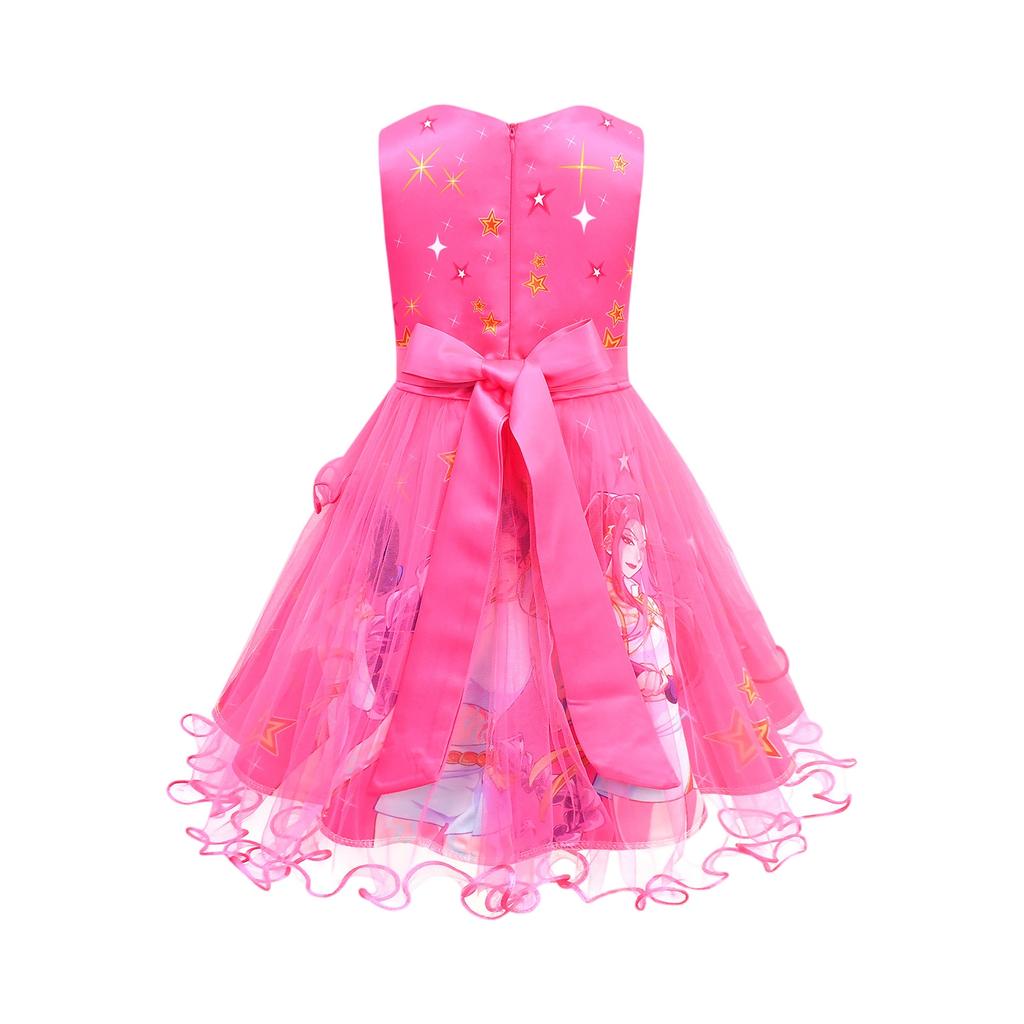 Girls' Tulle Bow Dress - Large Butterfly Mesh Gown