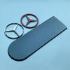 Pegatina para coche, pegatina de goma suave negra, insignia de estrella 3D para Mercedes Benz W463 G500 G550 G55 G63, cubierta protectora de rueda de repuesto para maletero de coche S