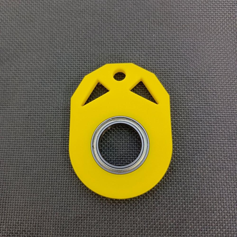Noctilucent Fingertip Rotation Keychain Relieve Boredom Finger Fidget Ring Key Ring  Adults Kids