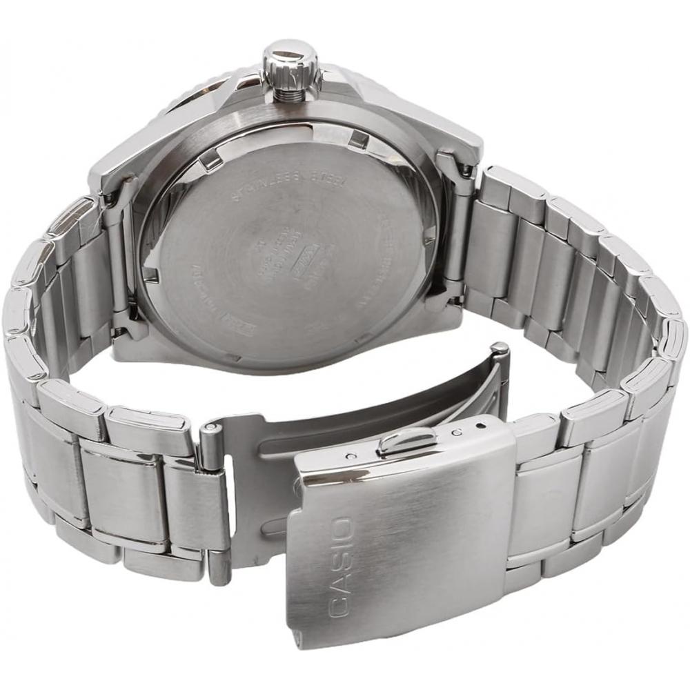 Casio Standard Analog Sports 20 Bar Waterproof Watch Mdv 107d 3av Green Bezel  