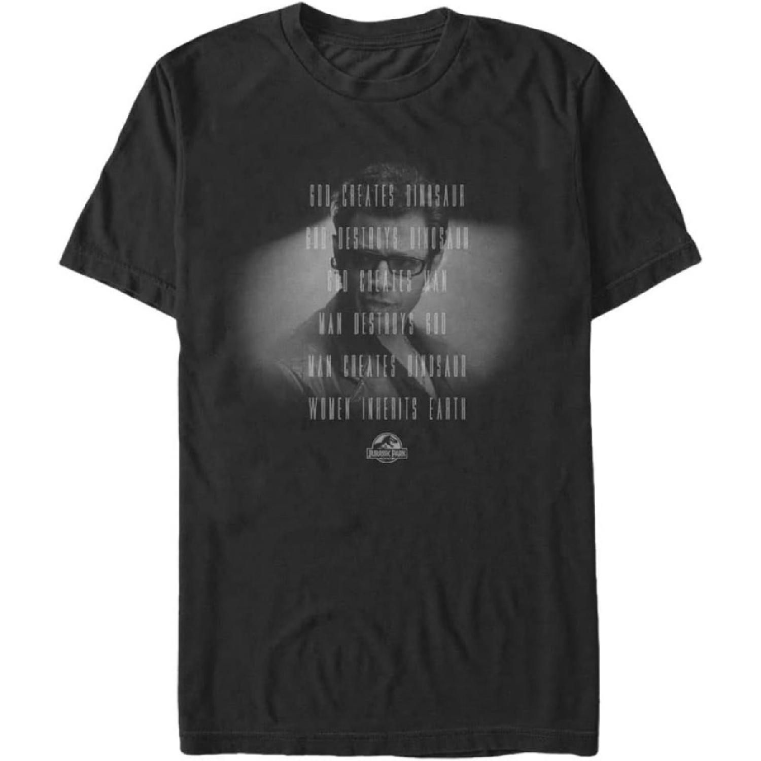 Jurassic Park Big & Tall God Creates Men s Tops Short Sleeve Tee Shirt S