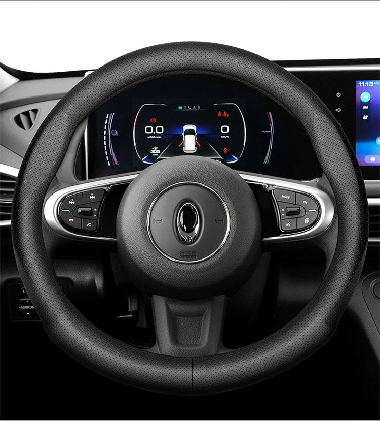 ORA Genuine Leather Steering Wheel Cover - Black Cat, Good Cat GT, White Cat, Lightning Cat, Cherry Cat, iQ Models