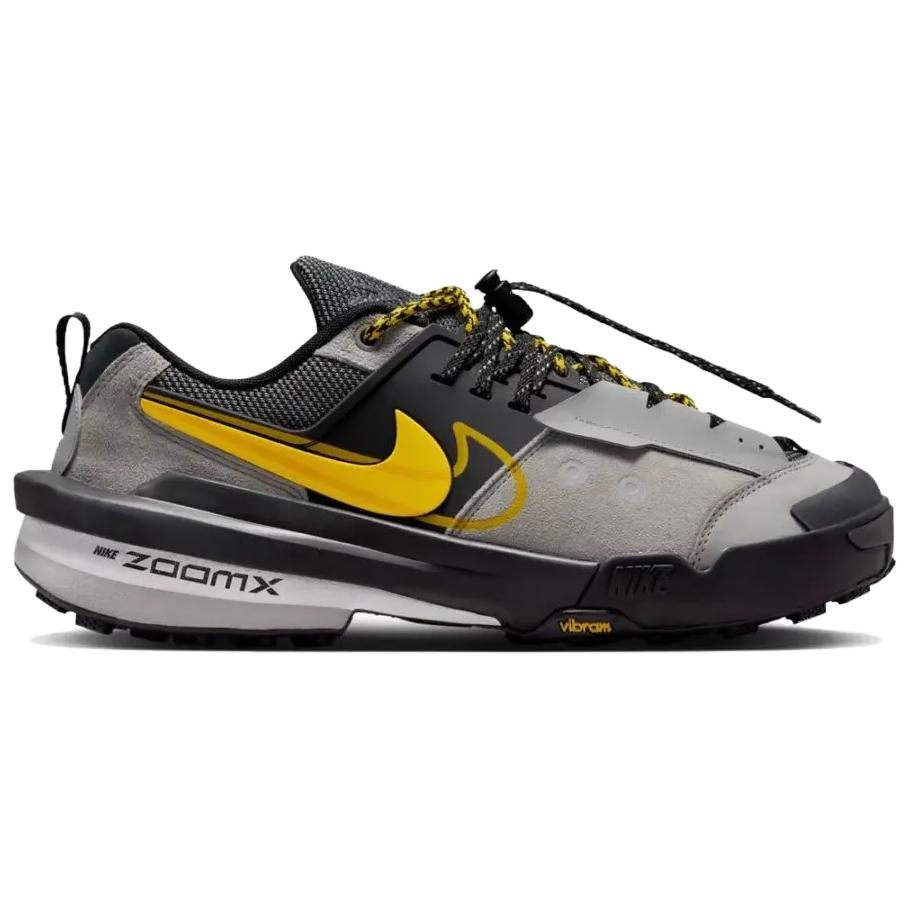 Nike sacai x Zegamadome Matte Silver Tour Yellow Unisex Sneakers Grey Black HQ8618-002