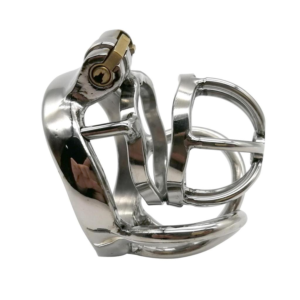 Prevent Extramarital Sex,Testis separate Cock Cage,Stainless Steel Male Chastity Device,Penis Lock,Cock Ring,Chastity Belt, M130