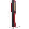 LED Small Flashlight, Adjustable Brightness, Pen Flashlight Rechargeable LED Flashlight Pocket Light Work Light with Magnetic Rotating Clip for