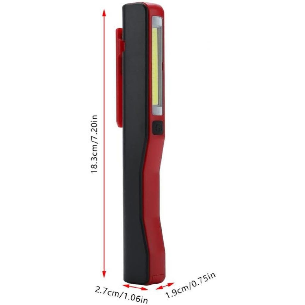 LED Small Flashlight, Adjustable Brightness, Pen Flashlight Rechargeable LED Flashlight Pocket Light Work Light with Magnetic Rotating Clip for