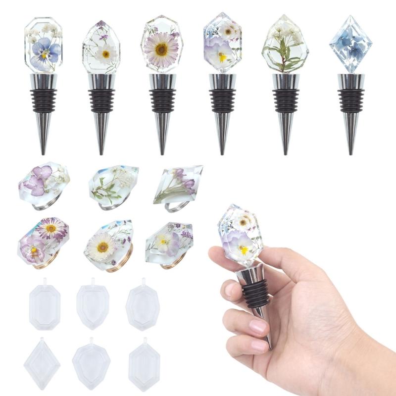 Resin Casting Silicone Mould Wine Stopper Napkin Rings DIY Hand-making Accessories Hand-making Wine Stopper Napkin Rings