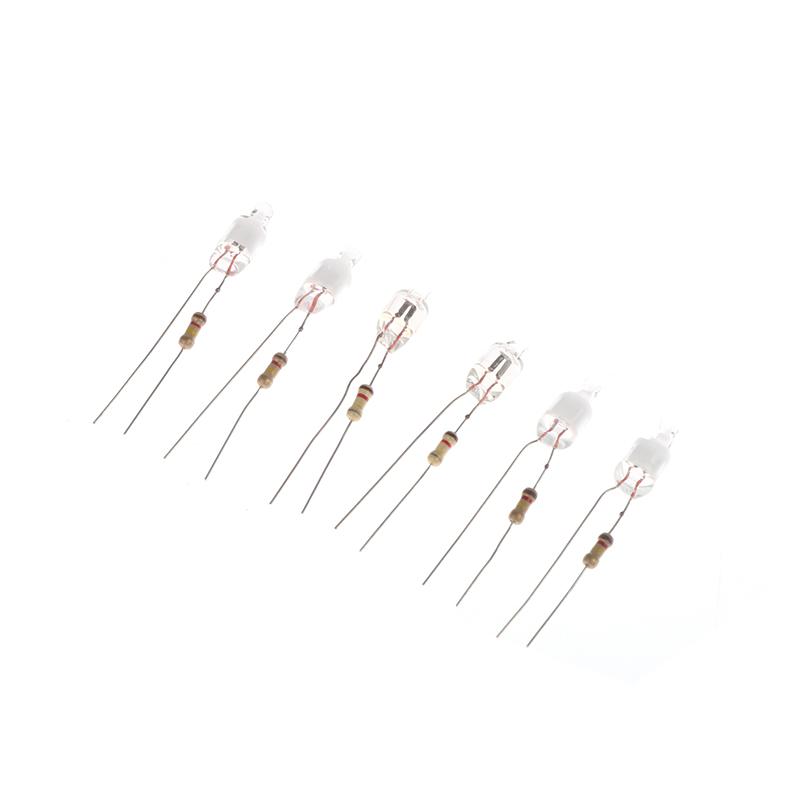 10Pcs Neon Indicator Light Green Red Blue Signs 6Mm Neon Lamp Glow Bulbs