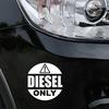 DIESEL NUR Buchstabe Reflektierende Lustige Auto Styling Dekorative Aufkleber Auto Aufkleber Auto Aufkleber