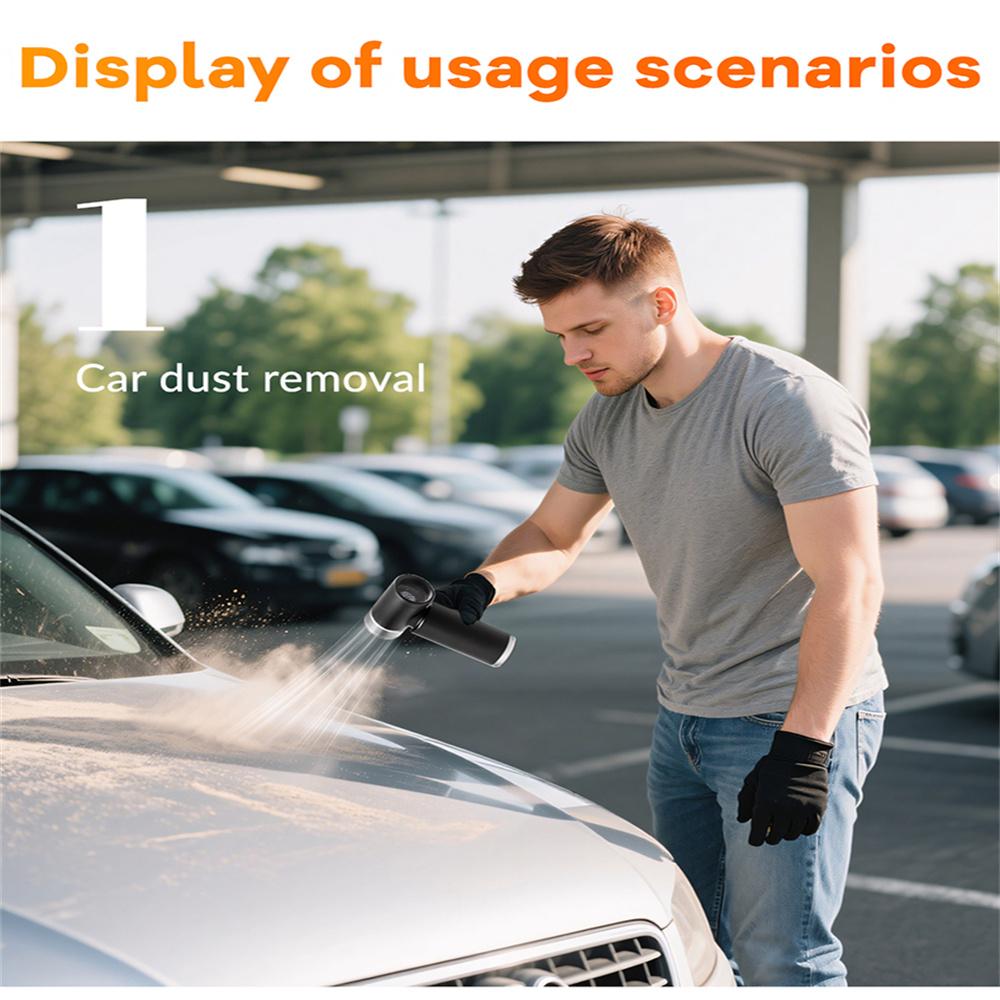 99 000 obr./min Turbo Wentylator Odrzutowy Elektryczny Dmuchacz Powietrza Z 2 Dyszami Mocna Dmuchawa Powietrza Bezszczotkowa Dmuchawa Odrzutowa Narzędzia do Czyszczenia Samochodu i Klawiatury