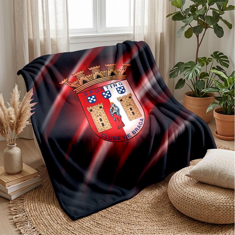 Braga FC Soft Flannel Fleece Blanket Lightweight Cozy Warm Throw Blanket For Sofa Bed Home Decor