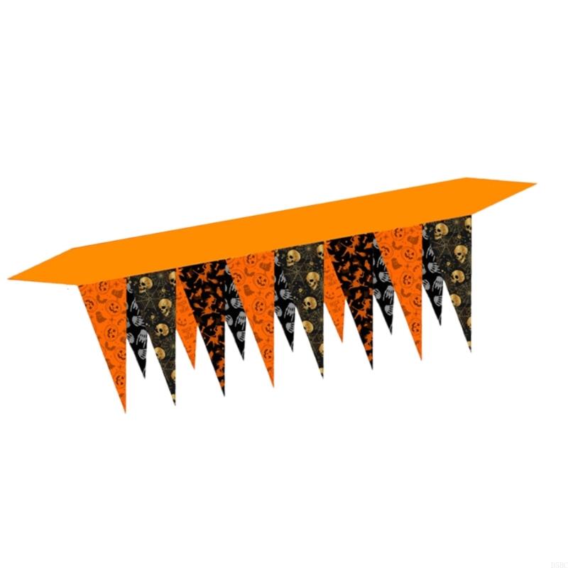 Halloween Decoration Fireplaces Hanging Banners Skull Spiderweb Fireplaces Scarf Cover Garland Festive Party Supplies