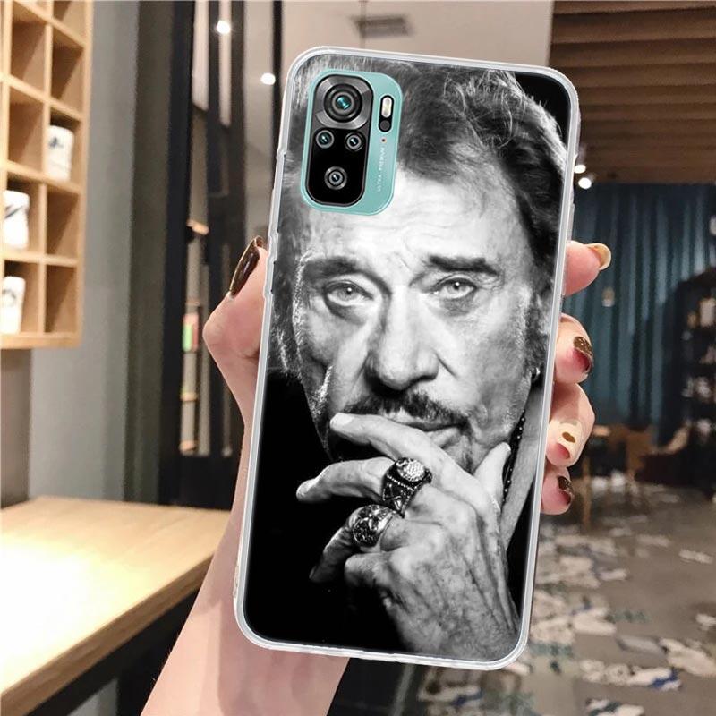 

Johnny Hallyday Music Soft Phone Case For Xiaomi Redmi Note 12 12S 13 14 11 11S 10 Pro 10S 11T 11E Plus 14Pro Pattern Cover Note Redmi Note 12S