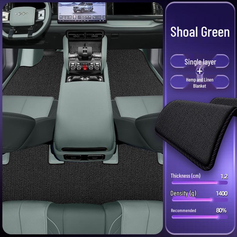 Eco-friendly Double-layer Floor Mats for Equation Leopard Titanium 5 Model Car Interior