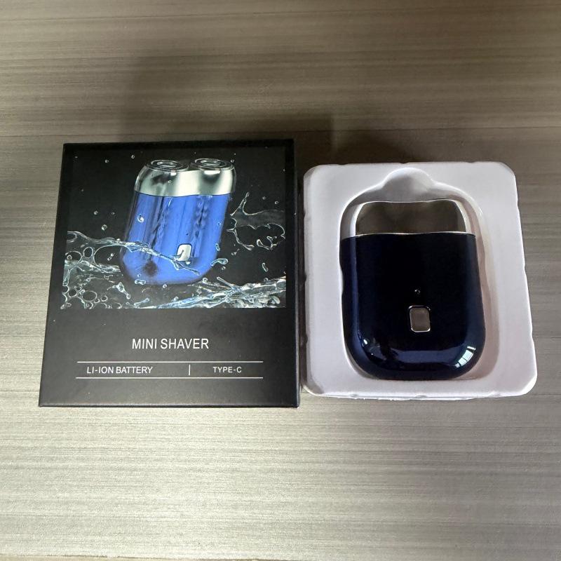 MINI Magnetic Double Blade USB Travel Electric Shaver