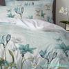 Rustic Vintage Tulip Flower Bird 3pcs Bedding Set For Double Bed Home Textile Duvet Cover Quilt Cover Pillowcase