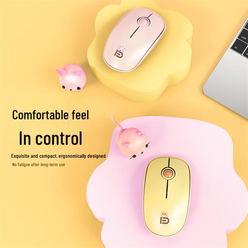Fude Cartoon Wireless Keyboard and Mouse Combo