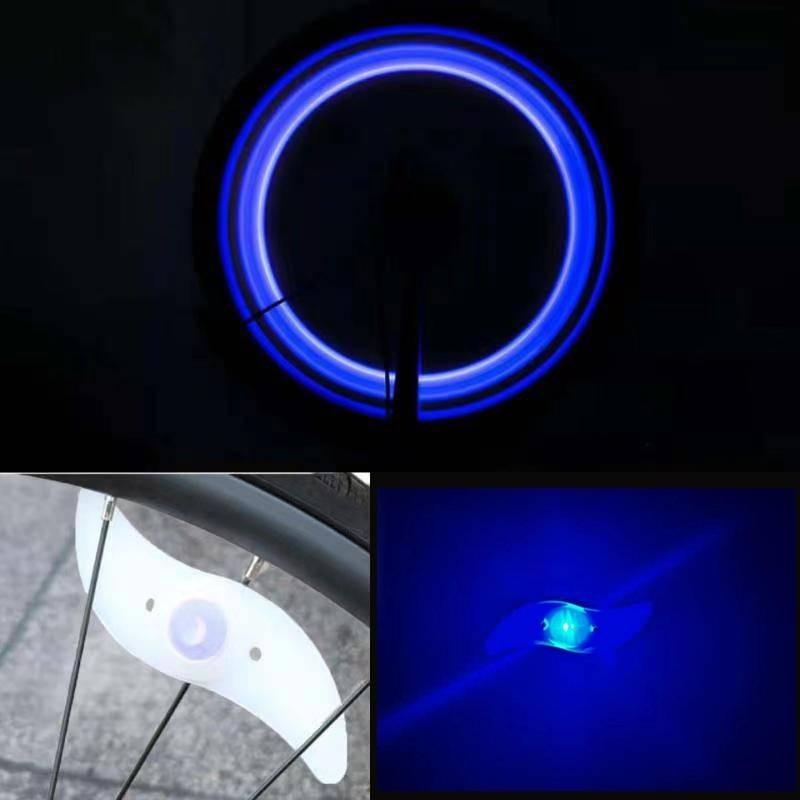 Lebendige Fahrradspeichenlichter für Mountainbikes Buntes ABS-Material mit Dauerlicht- und Blinkmodi