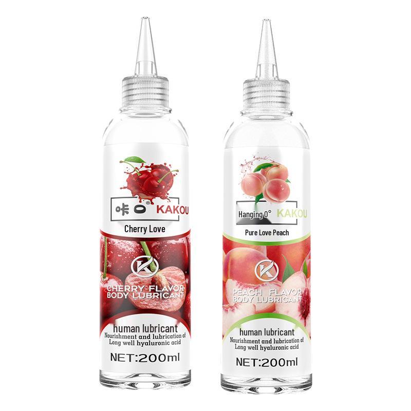 Kakaokou Kirsche & Erdbeere Fruchtgeschmack Körpergleitmittel 200ml - Für erotisches Vorspiel von Paaren