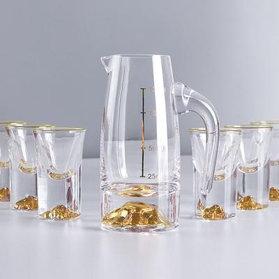 Dispensador de vino, copa de vino blanco, copa de cristal, copa de vino pequeña, petaca creativa Jinshan con asa