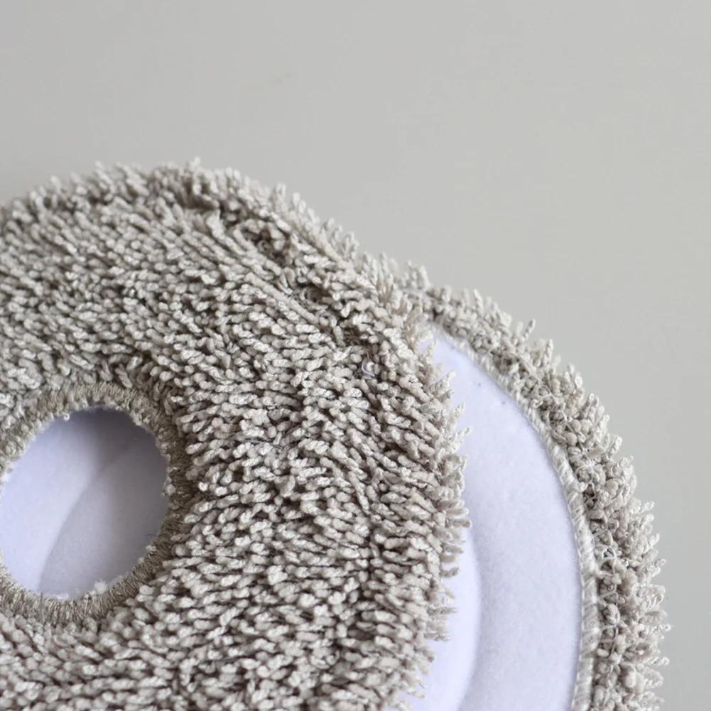4pcs Microfiber Pads With Cleaning Brush For DREAME L10S Pro Gen 2/forMOVA ForP50 Pro Ultra /forXIAOMI Vacuum Cleaner Mop Pads